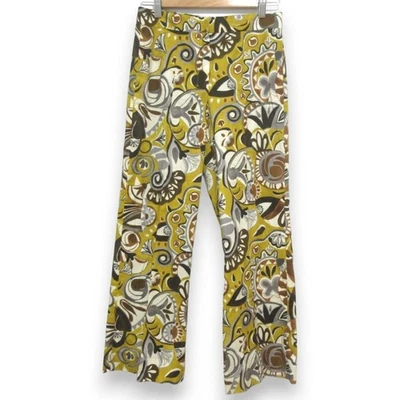 23SS 'S Max Mara flare pants bottoms I34 Yellow multicolor Women USED - Image 1 of 4