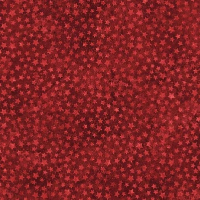 Northcott - Stonehenge Stars & Stripes 13 - Star Blender - Red, BTY - Image 1 of 4