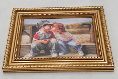 Litografía First Kiss 1993 Donald Zolan Pemberton & Oakes enmarcada Foto 1 de 4