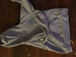 Pink Palm Puff Hoodie 8yr Old - Picture 1 of 2