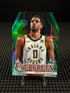 2025-26 TOPPS BASKETBALL HOLIDAY TYRESE HALIBURTON EVERGREEN #EV-THA PACERS - Picture 1 of 2