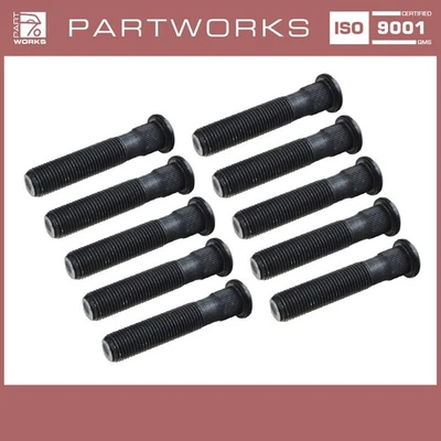 PARTWORKS 10x Radbolzen für PORSCHE 911 turbo 930 WTL 928 944 72mm 90133167101 OE