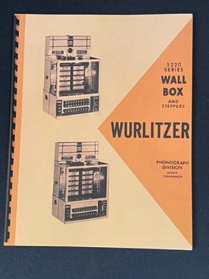 WallBox serie Wurlitzer 5220 con escalones 259B y 261B manual de servicio, piezas Foto 1 de 4