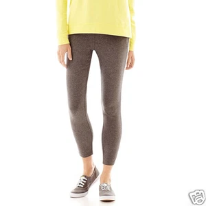LIZ CLAIBORNE Colorblock Leggings Heather Grey Size XL Msrp $45.00 New - Picture 1 of 2