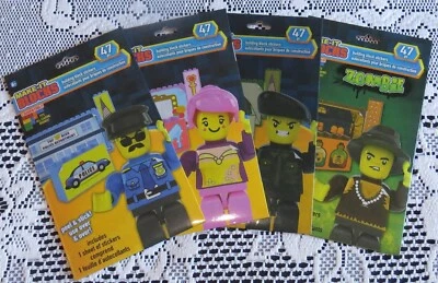 Make It Blocks 4 Building Block Sticker Sets Army, Police,Zombie, Princess NEW! - Image 1 of 4