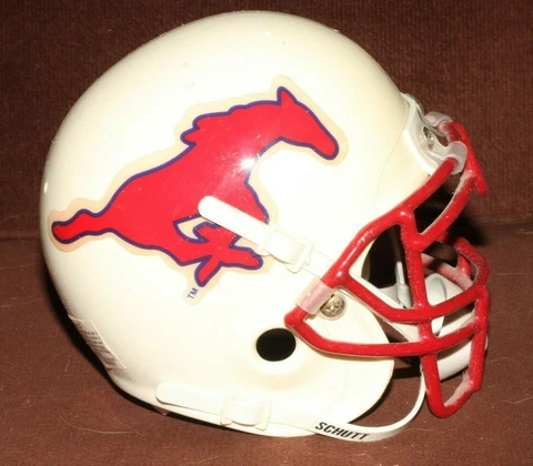 South Methodist SMU Mustangs SCHUTT 3 5/8 MINI FOOTBALL HELMET Cover