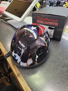 Daytona Helmet Skull Cap Eagle w/ Freedom - Picture 1 of 4