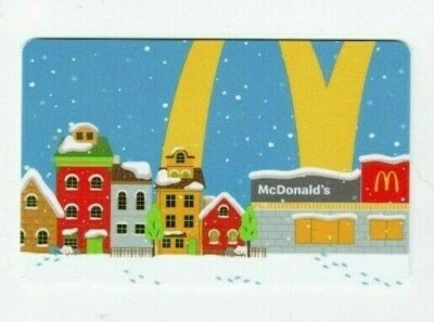 McDonalds Gift Card - Christmas Holiday Street- 2021 - No Value - I Combine Ship - Image 1 of 2