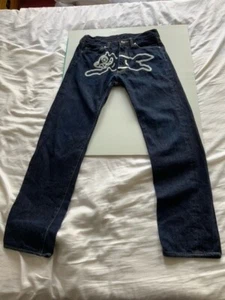 BillionaireBoysClub Mens Jeans with White Transfer images on the Front and Back. - Picture 1 of 12