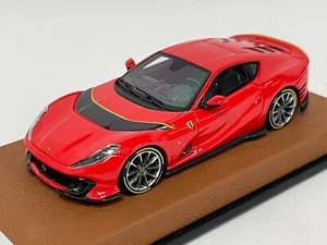 1/43 Looksmart Ferrari 812 Competizione Rosso Scuderia Yellow Livery LS530E Leat - Picture 1 of 6