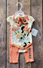 Combinaison bébé fille 0-3 mois bébé Disney souris Minnie marguerite pantalon et bottines