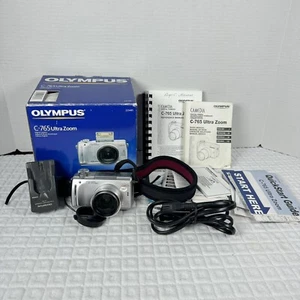Olympus Digital Camera C-765 Ultra Zoom Works W/box And Manuals No Mem Card - Picture 1 of 8