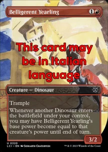 MTG 2x BELLIGERENT YEARLING 320 EXC - CUCCIOLO BELLICOSO - LCI X IT - MAGIC - Imagen 1 de 1