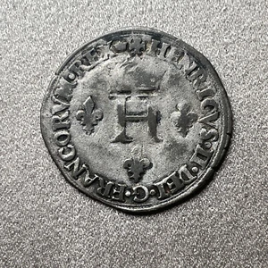 France - Henri II, Double Sol Parisis (Gros de Nesle) 1550A Paris - Picture 1 of 2
