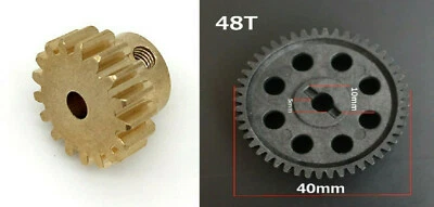 HSP 11188 Plastik Hauptzahnrad 48T+17t Motor Zahnrad Ritzel 3,175mm 1:10 RC Auto - Bild 1 von 3