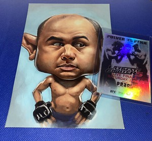 2011 Topps UFC Moment of Truth Fight Poster Review Jens Pulver BJ Penn & Print