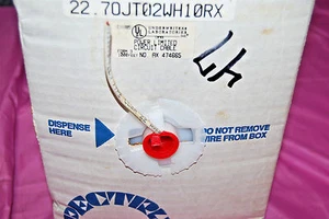 White 22/2 Stranded Security Alarm Cable  1000 ft  CL2R   S5108 - Picture 1 of 9