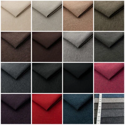 STOFFSHOP Polsterstoff MONA Stoff Möbelstoff Meterware Canvas Optik Breite 140cm