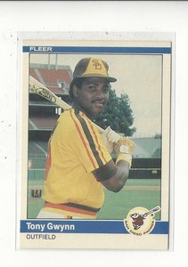 1984 Fleer #301 Tony Gwynn Padres