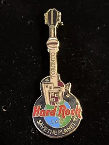 Pin Hard Rock Café ~ Guitarra Toronto Save The Planet CN Tower Skyline Buildings - Imagen 1 de 2