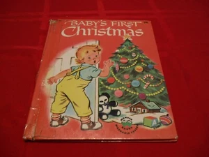 Baby's First Christmas Eleanor Dart 1959 Wonder Color Illustrations Hardcover - Imagen 1 de 8