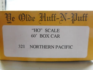 Ye Olde Huff N Puff 60 FT Box Car NP Wooden Construction Kit 1:87 USA - Picture 1 of 5