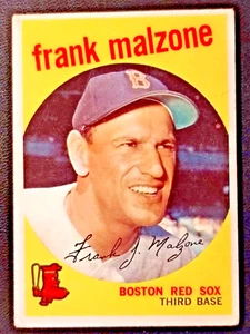 Topps #220 1959 Frank Malzone Medias Rojas de Boston en muy buen estado - Imagen 1 de 3