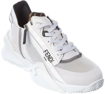 Zapatillas Fendi Flow de gamuza en blanco Foto 1 de 4