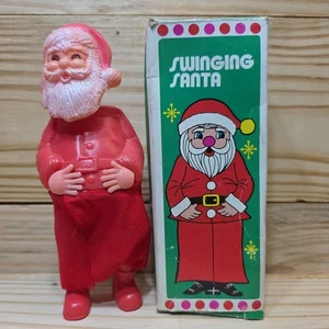 Vintage schwingender Weihnachtsmann Blasform Spielzeug ERWACHSENE Neuheit Witz Geschenk Hongkong frech - Bild 1 von 12