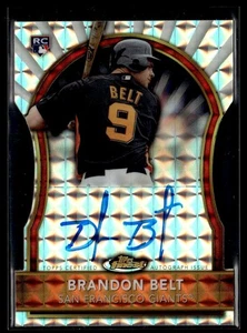 2011 Finest Die Cut Mosaic Brandon Belt Rookie Auto 06/10 Giants #66 - Picture 1 of 2