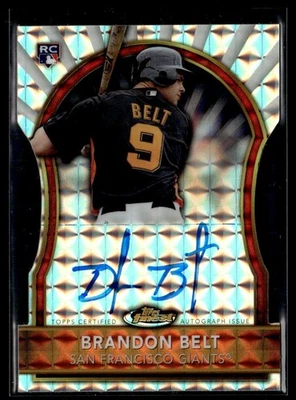 2011 Finest Die Cut Mosaic Brandon Belt Rookie Auto 06/10 Giants #66 - Image 1 of 2