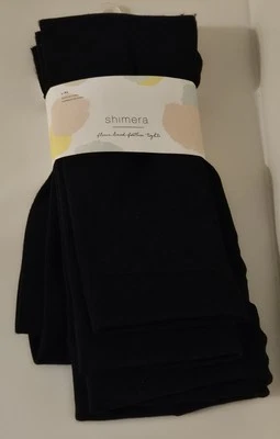 Shimera Fleece Lined Footless Black Tights New L/XL - Image 1 of 4