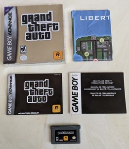 CLEAN Grand Theft Auto Nintendo Gameboy Advance GBA Poster Complete CIB Authenti - Picture 1 of 8
