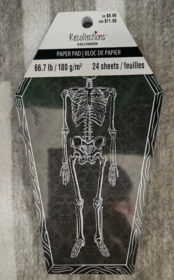 Bundle of 5 Recollections Coffin Shaped 24 Sheet Paper Pads - Image 1 of 1