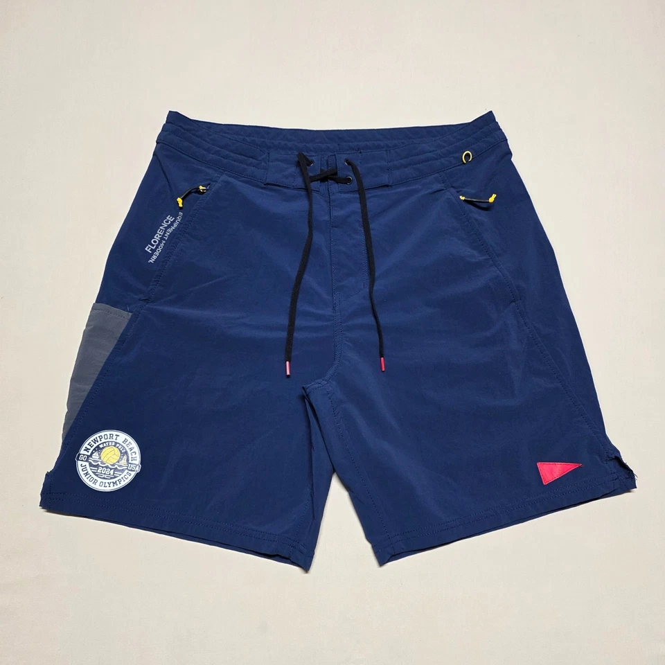 Florence Marine X 7" Board Shorts Men Size 30 Navy Beach Swim Wear - Image 1 of 4