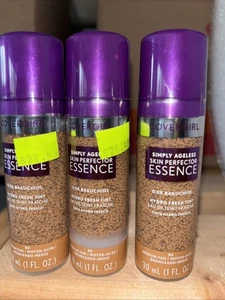 3 New Covergirl Simply Ageless Skin Perfector Essence Foundation, 50 Medium Tan - Picture 1 of 2
