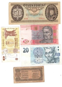 EST EUROPA Lotto 5 Banconote assortite - Picture 1 of 2