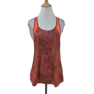 Camiseta sin mangas Nike para mujer S pequeña con estampado de animales neón ligera espalda deportiva correr Foto 1 de 4