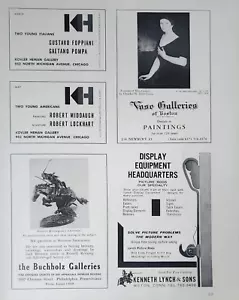 Anuncio impreso de galería de arte Kovler Heman 1965 arte de pared efímero decoración Vose Buchholz - Imagen 1 de 1