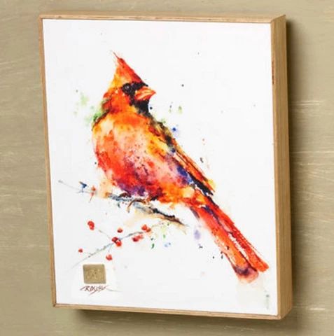 "Redhead" Cardinal Wall Art, Dean Crouser, 8.25W x 10.25H Big Sky Carvers Cover