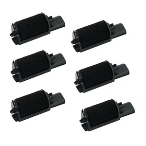 IR-40 (6 Pack) Compatible Calculator Printer Ribbon Ink Roller - Black - Afbeelding 1 van 4