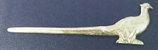 Fine Vintage Solid Silver Pheasant Letter Opener Richard Comyns 1965 95g BOXED