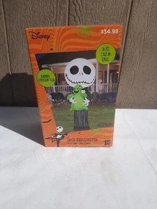 DISNEY JACK SKELLINGTON/OOGIE BOOGIE AIRBLOWN INFLATABLE 5FT TALL LED - Picture 1 of 6