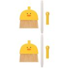 2Pcs Cartoon Toddler Broom Kids Cleaning Broom Home Kitchen Small Cleaning Tool