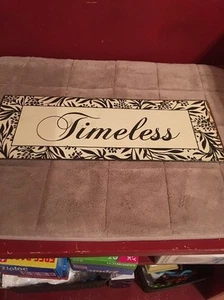 Simply Perfect Metal Wall Hanging "Timeless" Gently Used - Picture 1 of 2