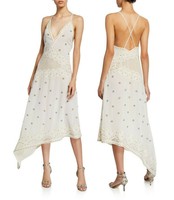 V-Neck Sleeveless Cocktail Midi Dress 