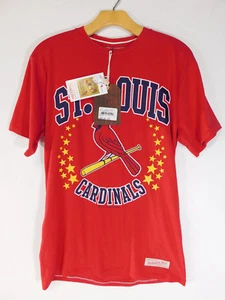 MITCHELL & NESS ST. LOUIS CARDINALS Tailored Tee MLB Retro T-Shirt SMALL NEW $35 - Picture 1 of 12