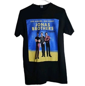 Jonas Brothers The Tour 2023 Five Albums One Night T-Shirt Black Small - Picture 1 of 5