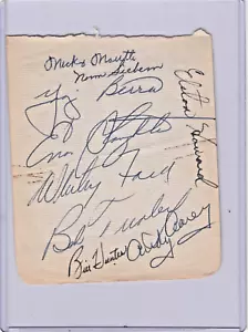 1955 SIGNED NEW YORK YANKEES SCRAPBOOK PSA Authentic 9 Signatures MANTLE - Picture 1 of 3