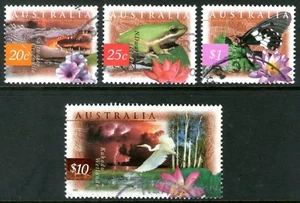 Australia 1997 Wetland Nature juego de 4 usados - Imagen 1 de 1